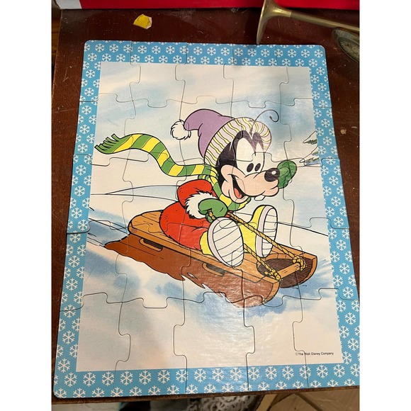 Golden Toys Vintage Disney Jigsaw Puzzles Lot Of 2 Goofy Baby